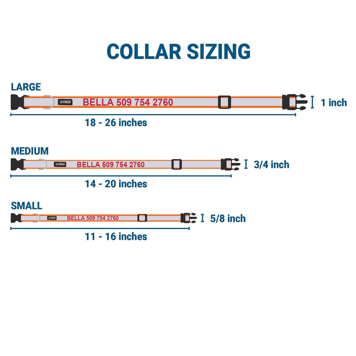Nylon Personalized Dog Collar H819
