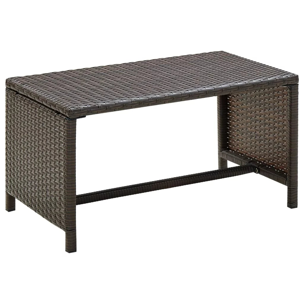 Brown Poly Rattan Coffee Table F33972