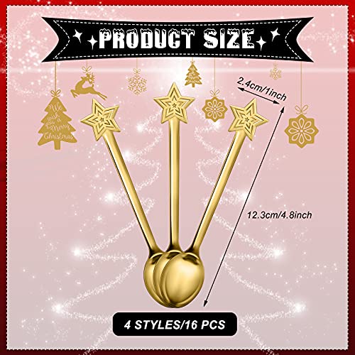 16 Pieces Stainless Steel Stirring Spoon V346