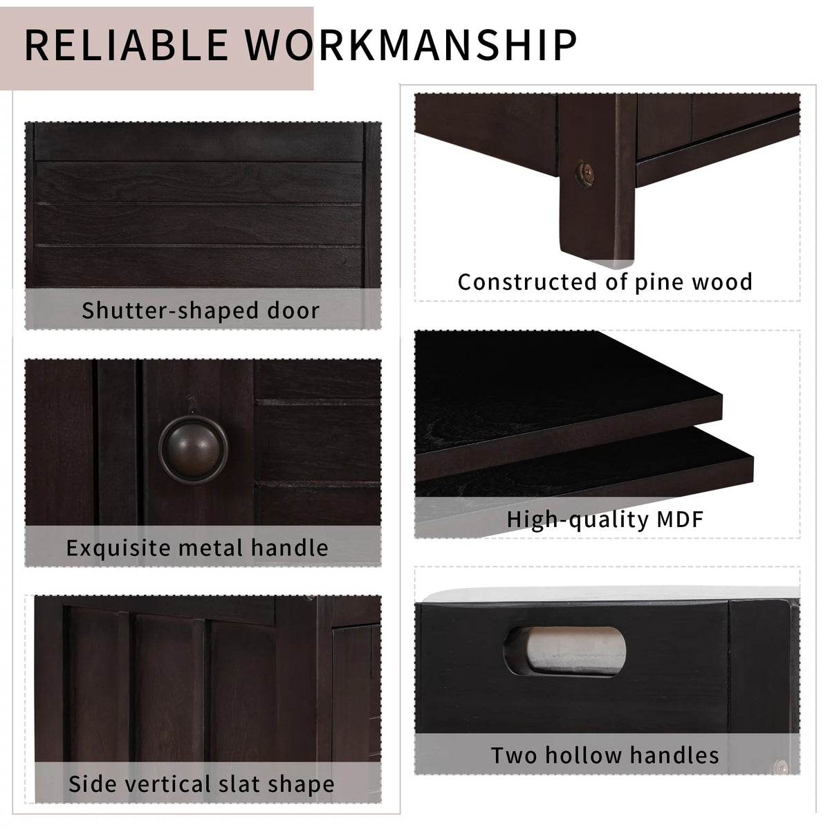 Espresso Storage Bench with Removable Cushion N5199
