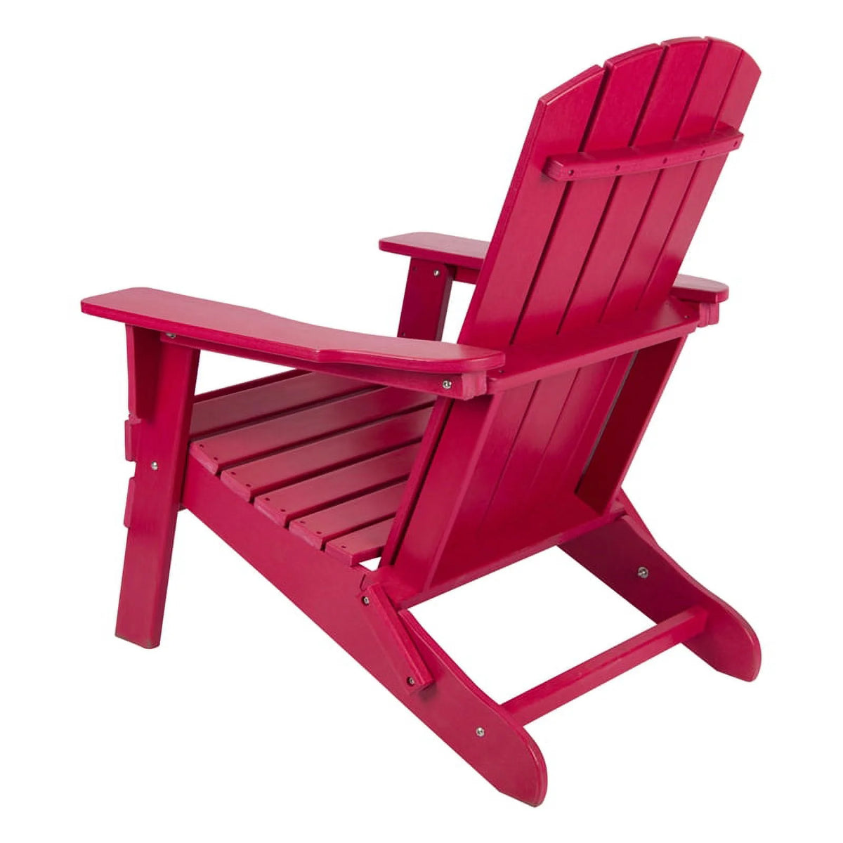 Red All-Weather Resin Folding Adirondack Chair T112037