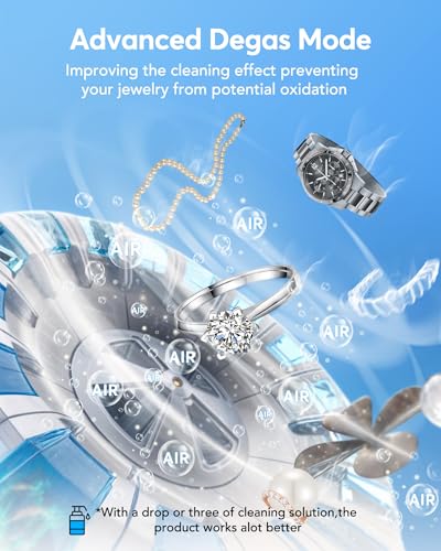 45kHz Ultrasonic Retainer Cleaner with 3 Modes 200ML White H327207