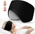 Sleep Mask with Adjustable Earmuffs 2 in 1 Black R21093