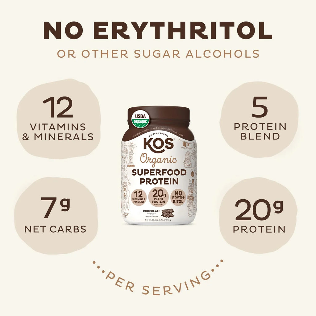 Vegan Protein Powder Erythritol Free Chocolate Pea Protein O701