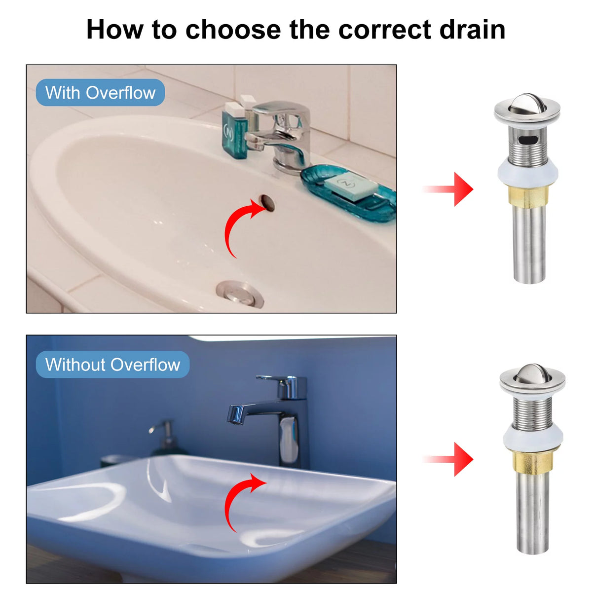 Silver Sink Strainer with Overflow I753