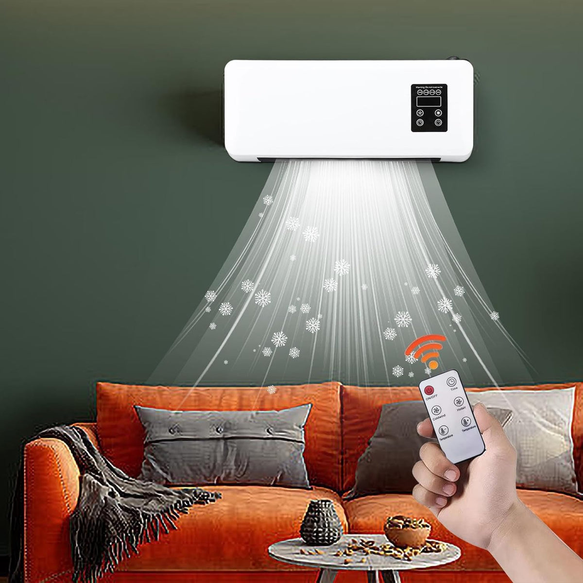 Wall Mounted Air Conditioner & Heater with Remote Control D660334