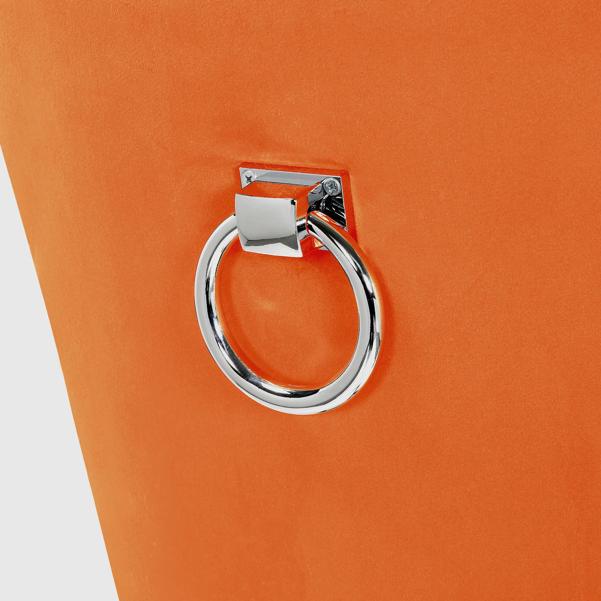 Orange Velvet Dining Chairs Set of 2 I302279