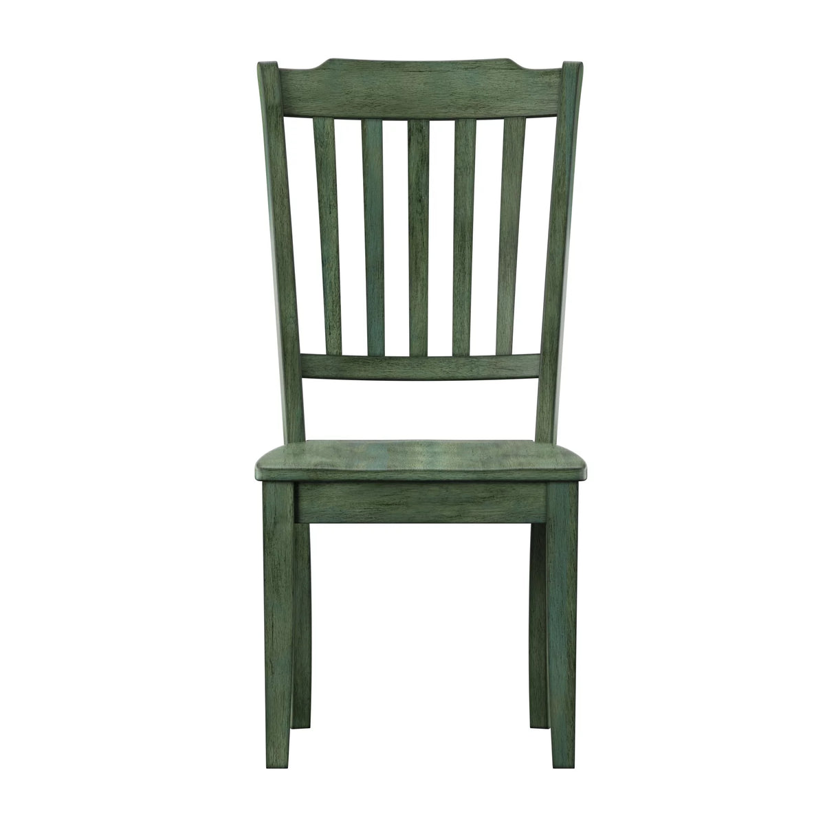 Antique Sage Green Wood Dining Chairs, Set of 2 G428867