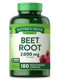 Beet Root Capsules 2,000mg 180 Count Non-GMO Gluten Free Supplement O941