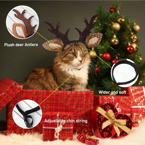 Adjustable Dog Antlers Headband Costume I22182