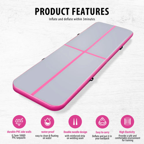 10ft 13ft 16ft 20ft 4 inches Gymnastics Air Mat with Electric Air Pump Carry Bag M35666