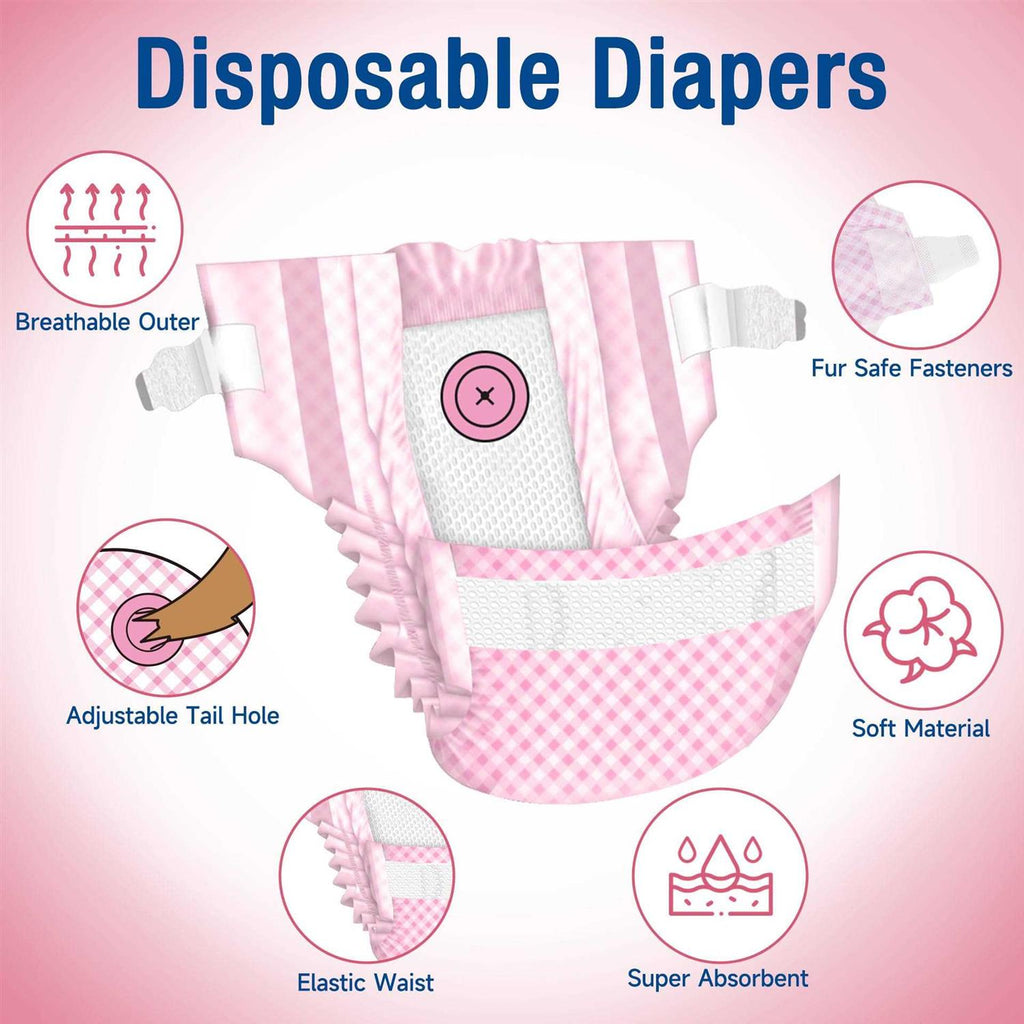 Soft Disposable Female Dog Diapers S570917