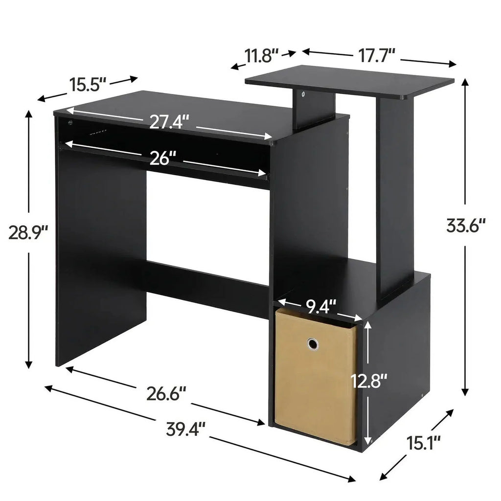 Multipurpose Home Office Computer Writing Desk With Bookshelves G21135