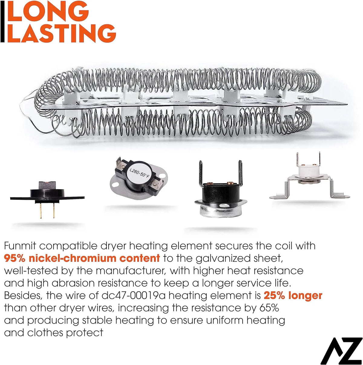 Dryer Heating Element & Fuses Z23595
