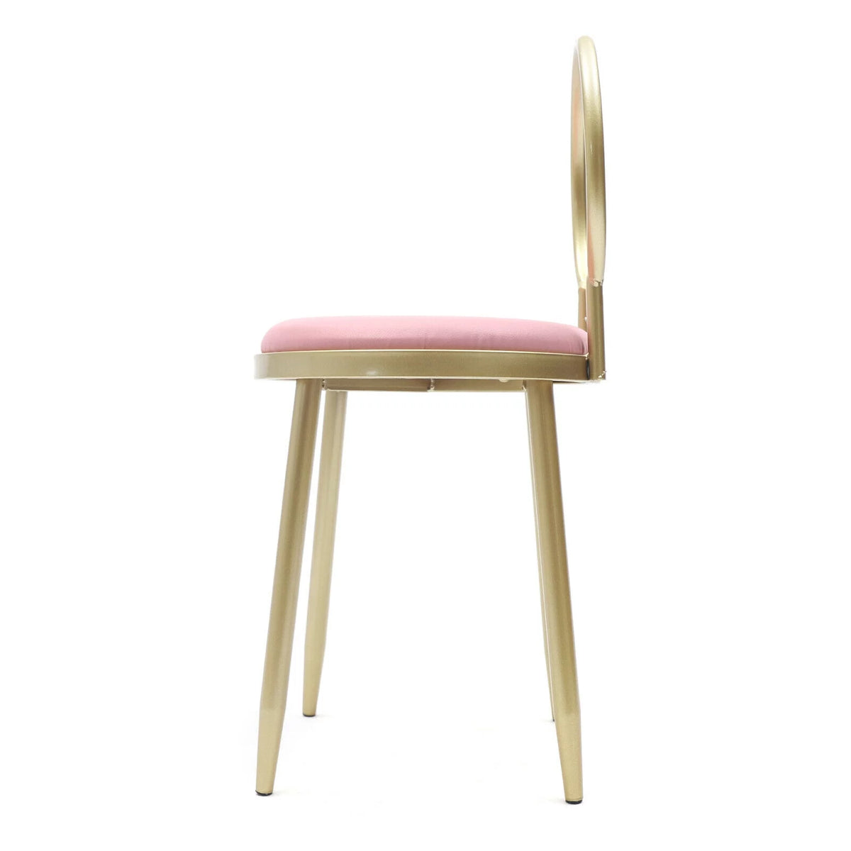 Vanity Stool Metal Frame Padded Cushion M396327