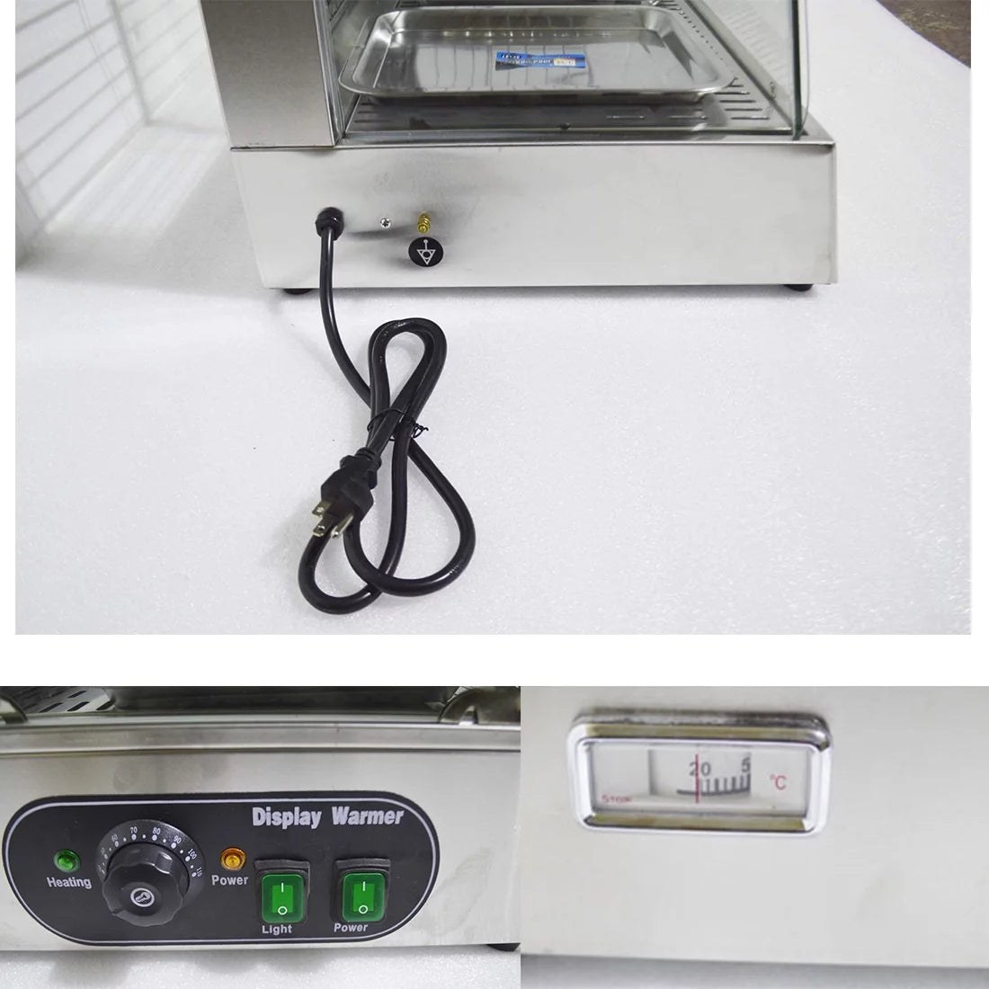 3 Tiers Electric Food Warmer Display Cabinet S46372
