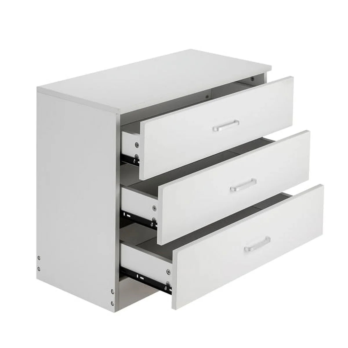 White 3-Drawer Wood Dresser U221