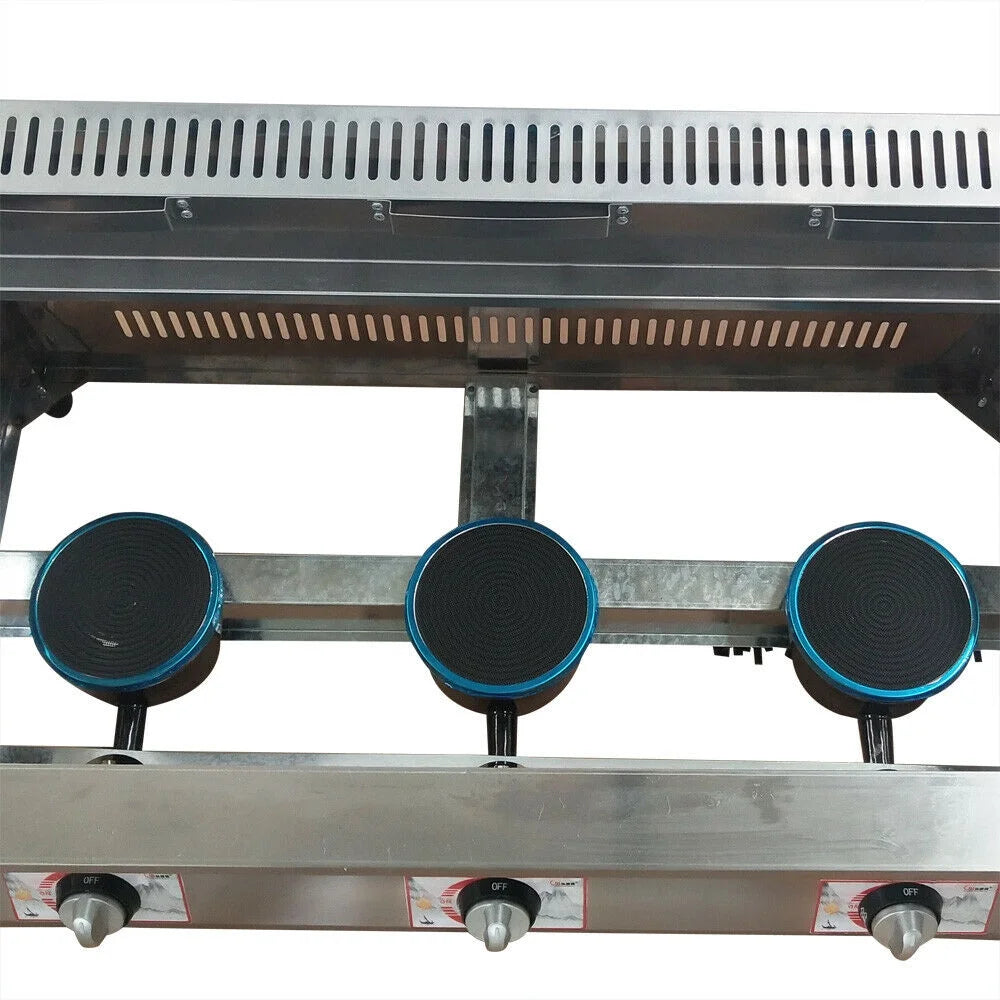 18L Propane NG Gas Fryer 3 Pan B33893