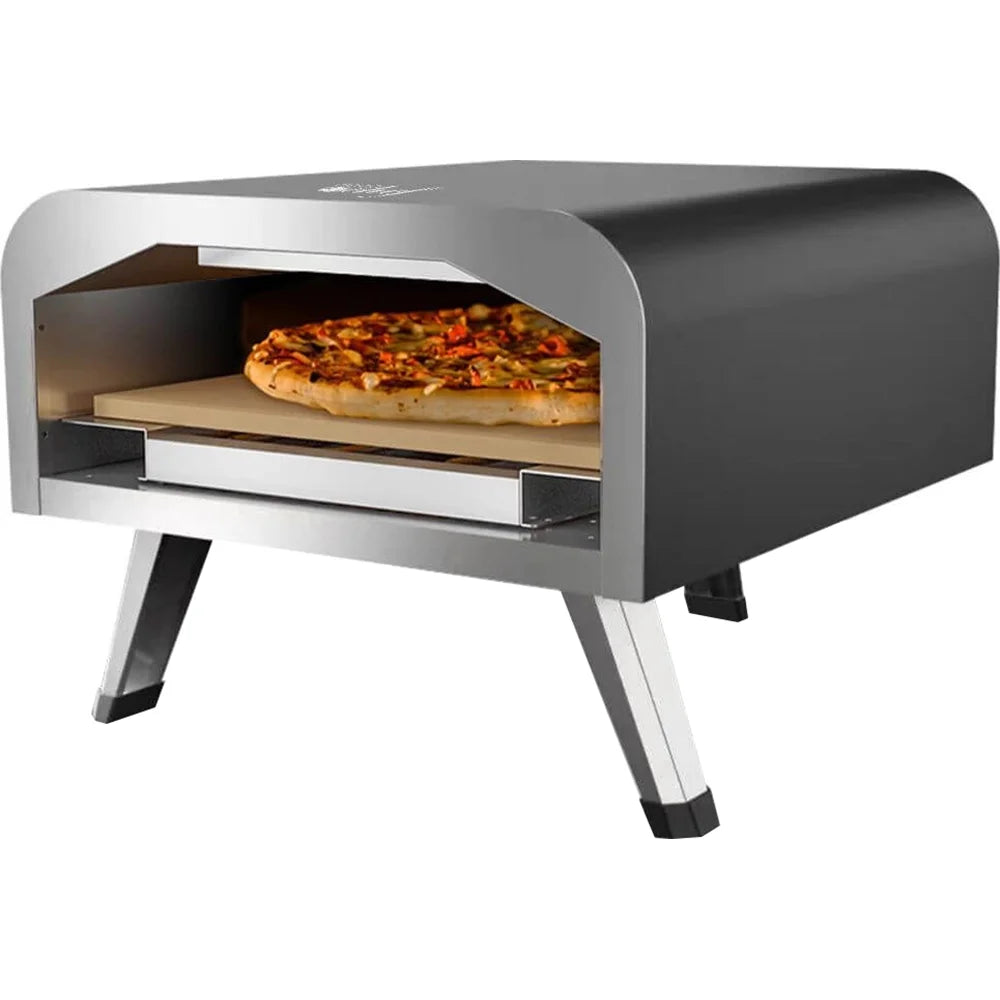 Electric Pizza Oven with 12-Inch Ceramic Stone and Grill B169