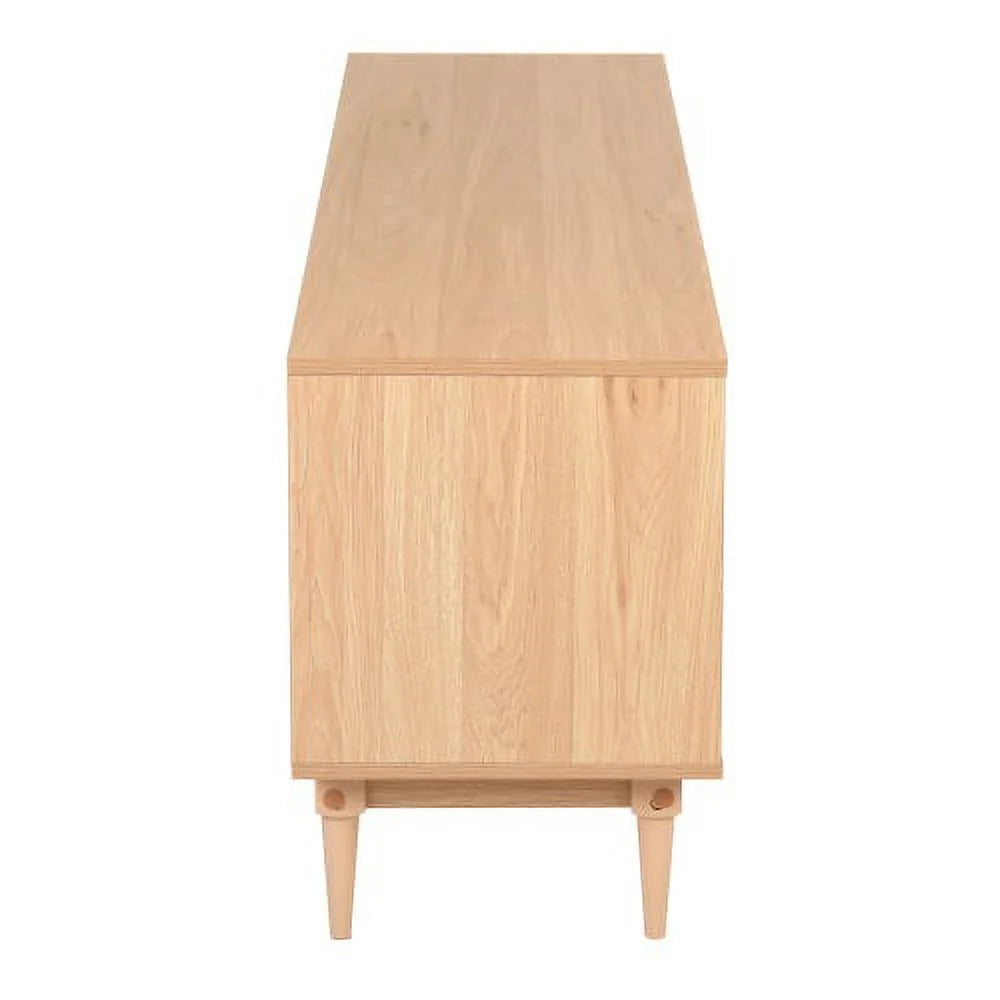 64" TV Stand with Rattan Storage Drawers X962320