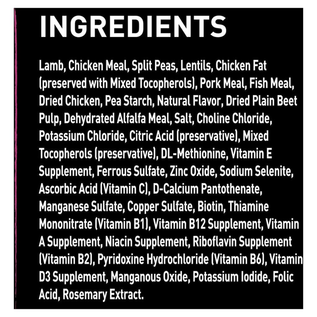 Grain Free Adult Dry Dog Food with Lamb, 4 lb. Bag W893