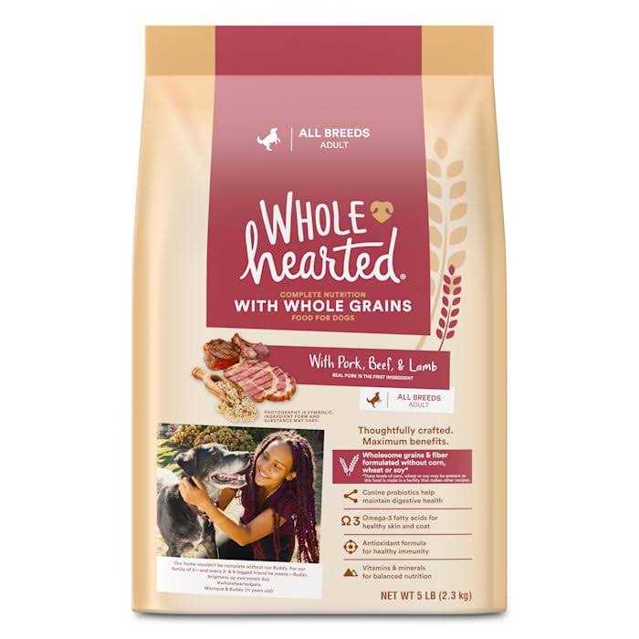 Whole Grains with Pork Beef & Lamb Dry Dog Food B6347