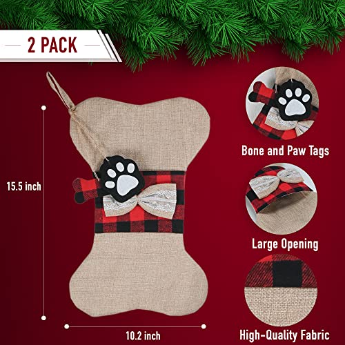 Plaid Pet Stocking Pack of 2 U400