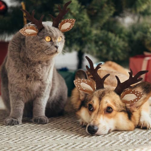 Adjustable Dog Antlers Headband Costume I22182