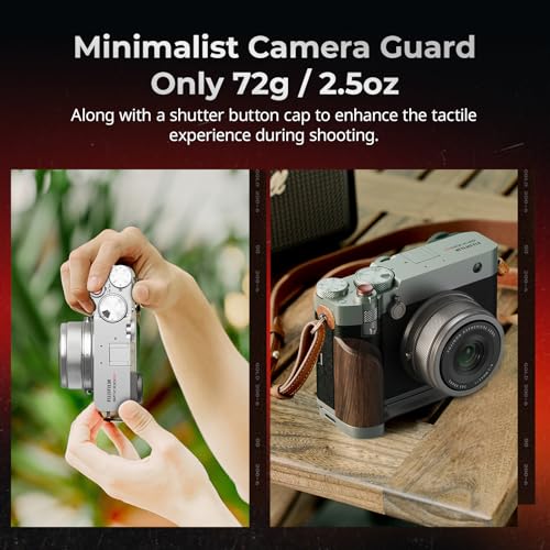 Wooden Handgrip with Dual-Sided Grip and Quick Release Plate X468