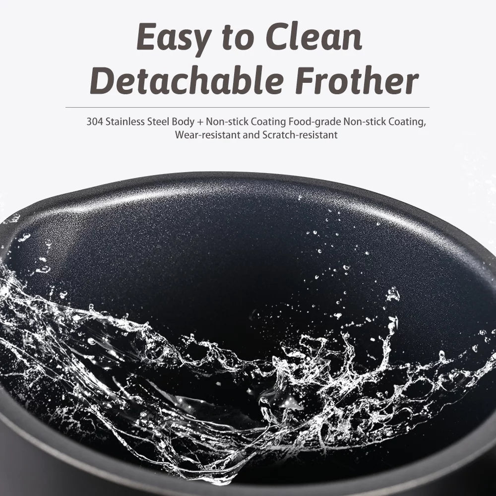Electric Milk Frother Stainless Steel 4 in 1 400W 350ml W24340