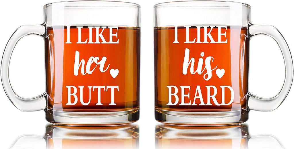 13 oz Glass Coffee Mug Set C36970