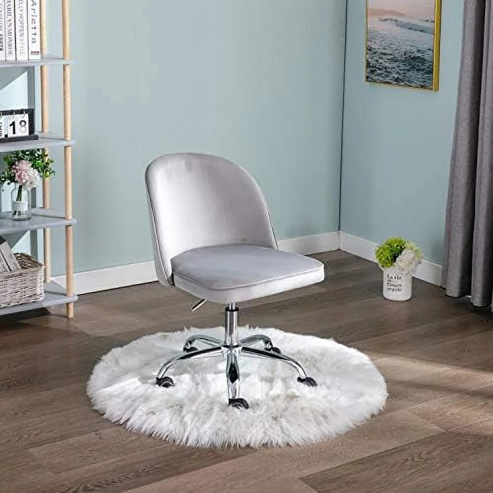Velvet Office Desk Chair with Wheels N477