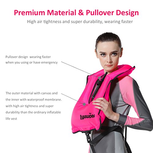 Inflatable Snorkel Vest Adult Snorkeling Jackets L94465