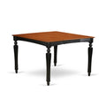 Black 54" Square Counter Height Dining Table with 18" Butterfly Leaf L948