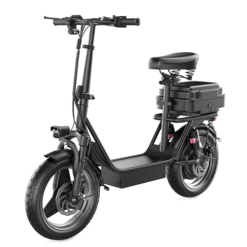 Electric Scooter with Seat, 500W Motor, 14" Pneumatic Tire K63290