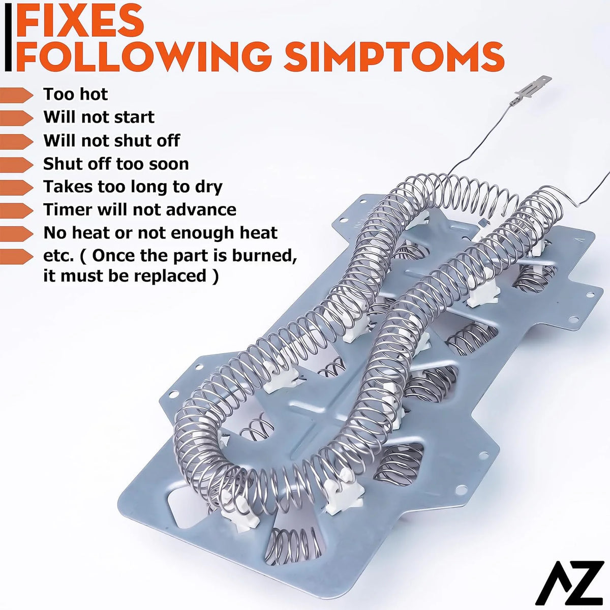 Dryer Heating Element & Fuses Z23595