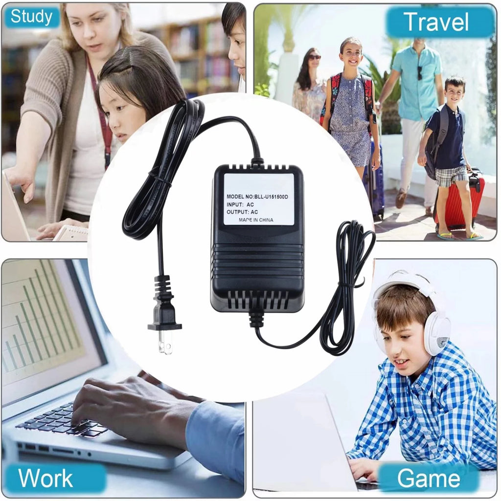 Compatible AC / DC Adapter Replacement 9V - 10 VAC Power Supply Cord Cable Charger L3222