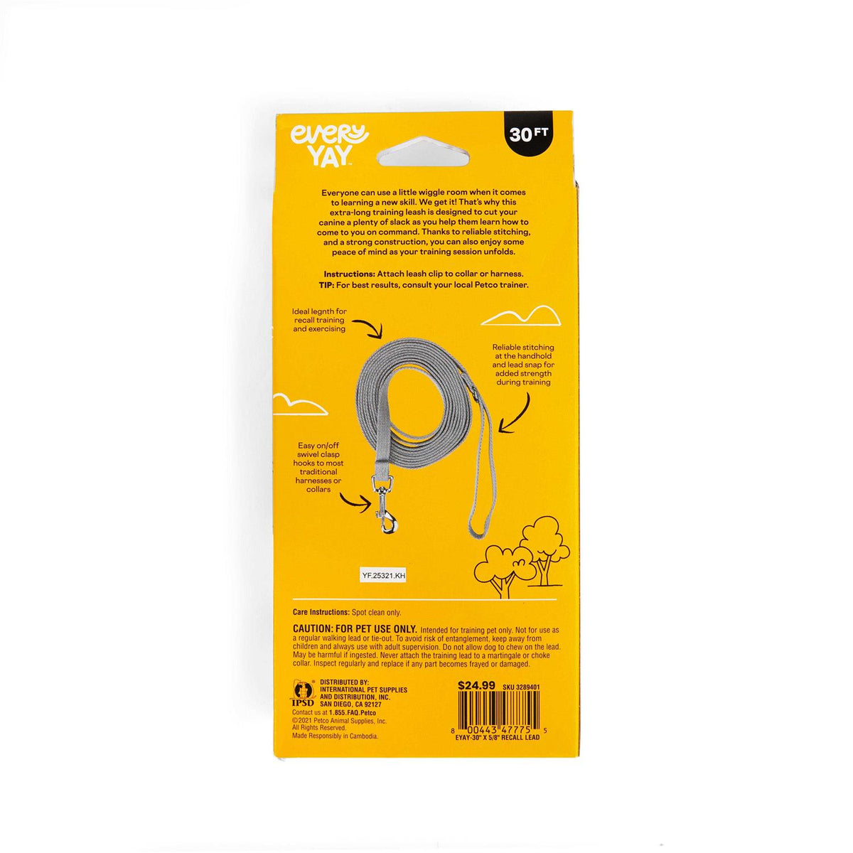 Adjustable Recall Training Dog Lead D913