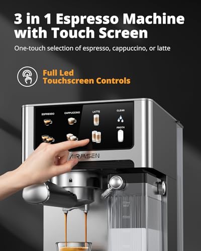 20 Bar Espresso Machine with Milk Frother and Dual Boiler F436650