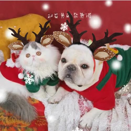 Adjustable Dog Antlers Headband Costume I22182