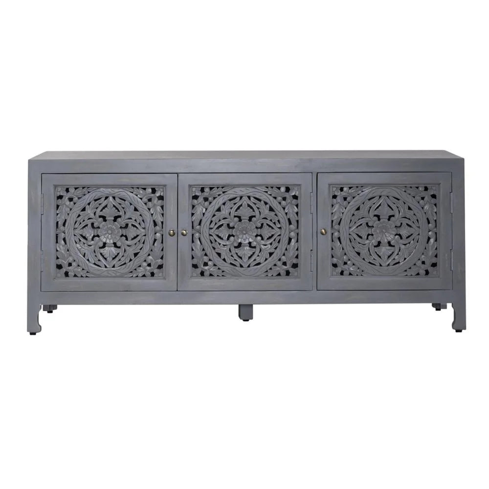 65 Inch 3 Door Accent TV Stand A919