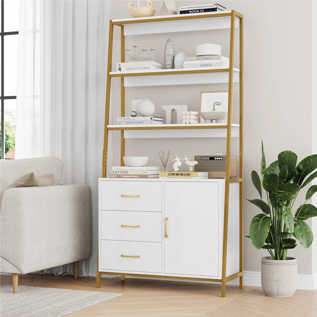 3 Tier Display Storage Shelves with 3 Drawers V9306