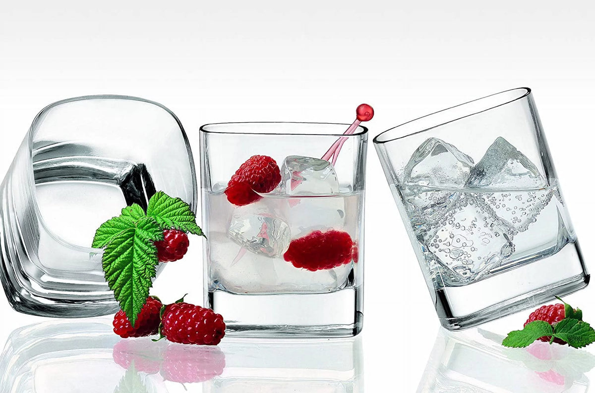 9 Oz Whisky Rocks Glasses Set Of 6 Clear Z9167