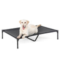 Raised Dog Bed for Large Dogs, Heavy Duty Pet Cot with Washable Mesh, Black L87471