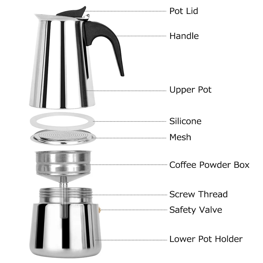 Stainless Steel Electric Coffee Maker J160304