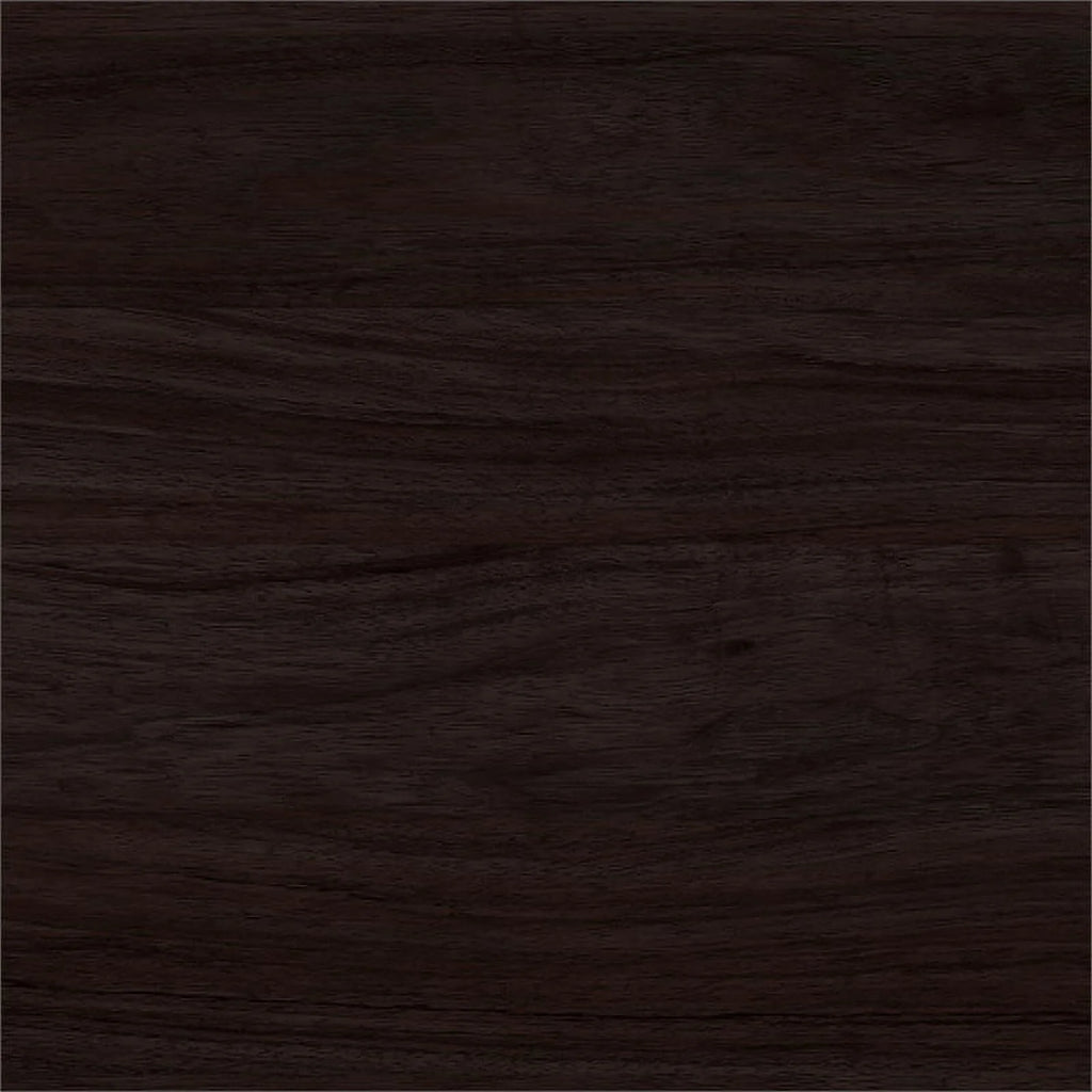 72W Black Walnut Engineered Wood Desk with Hutch and Storage J223