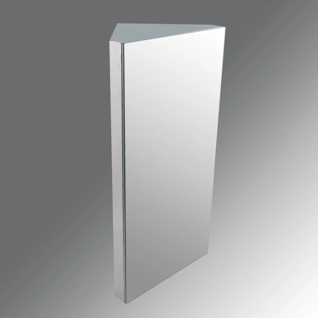Stainless Steel Corner Medicine Cabinet with Mirror K4025