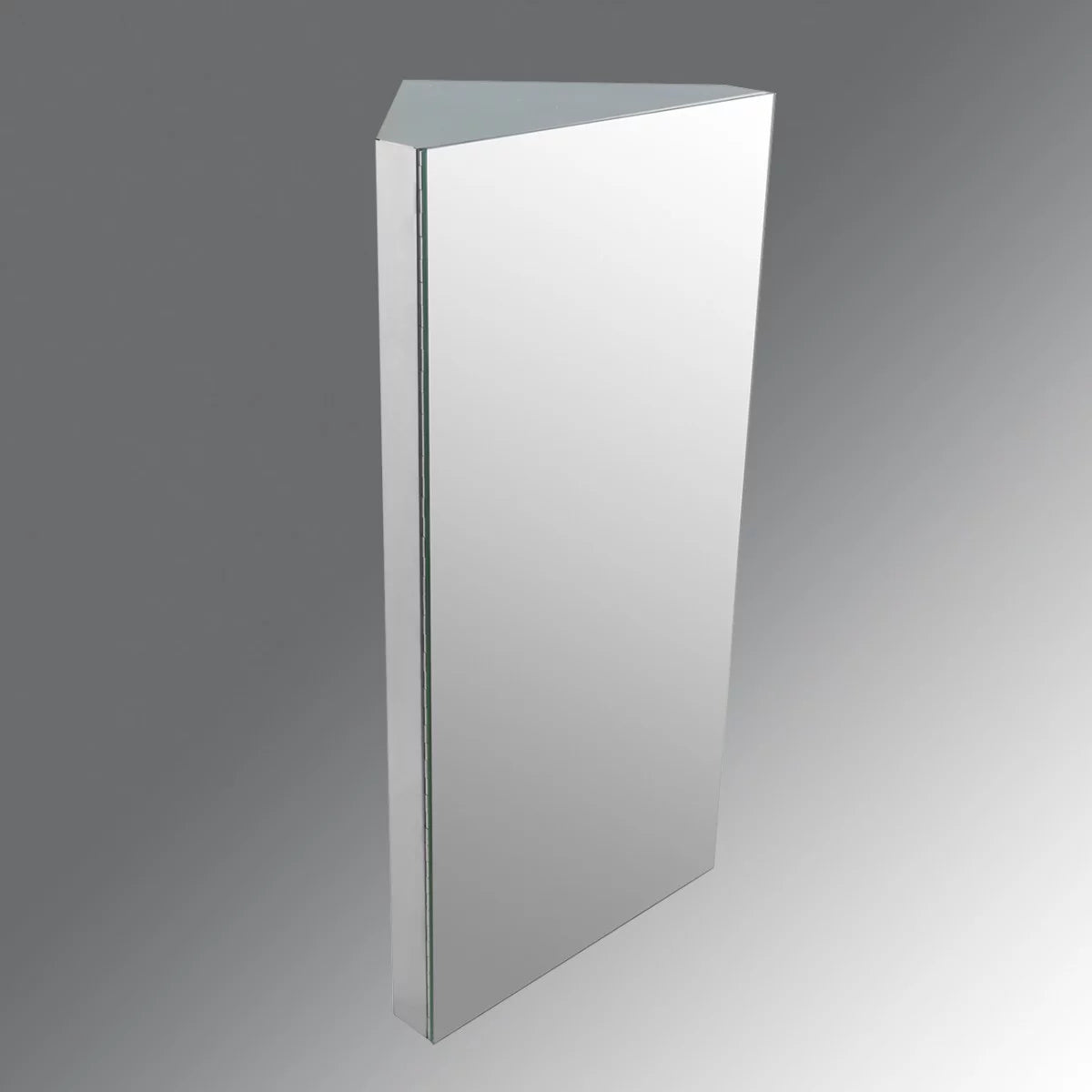 Stainless Steel Corner Medicine Cabinet with Mirror K4025