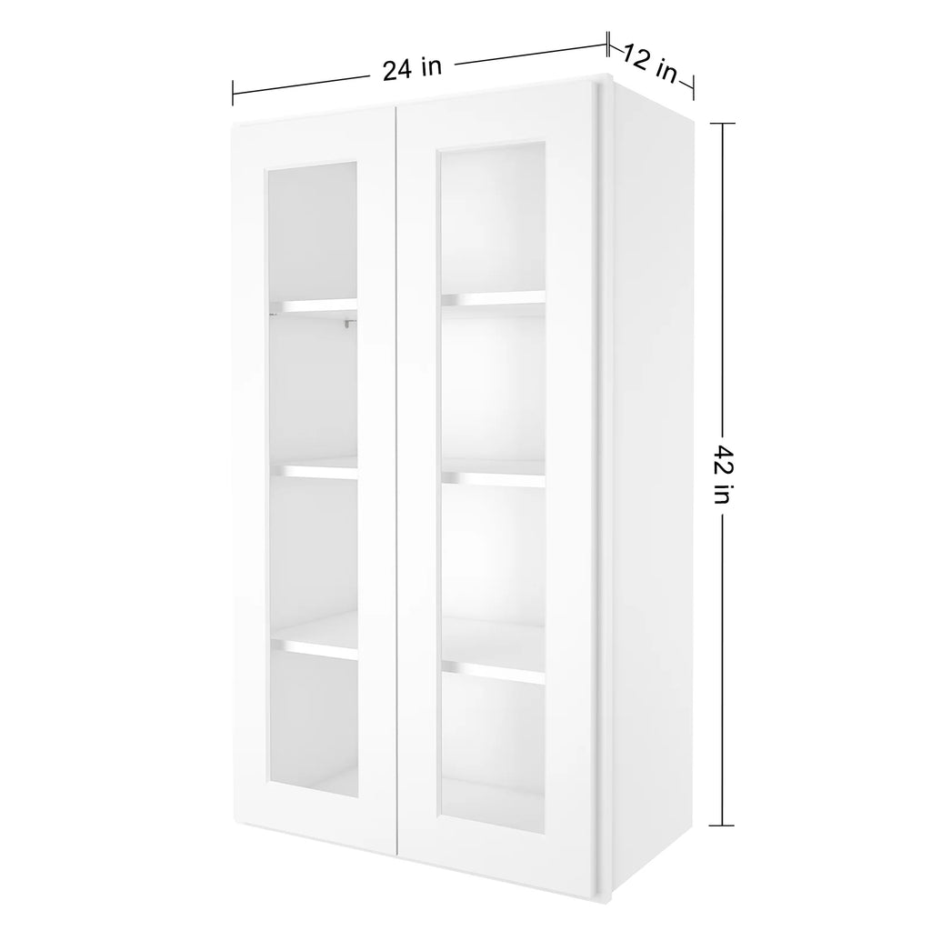 Shaker White Plywood Wall Kitchen Cabinet K183679