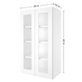 Shaker White Plywood Wall Kitchen Cabinet K183679